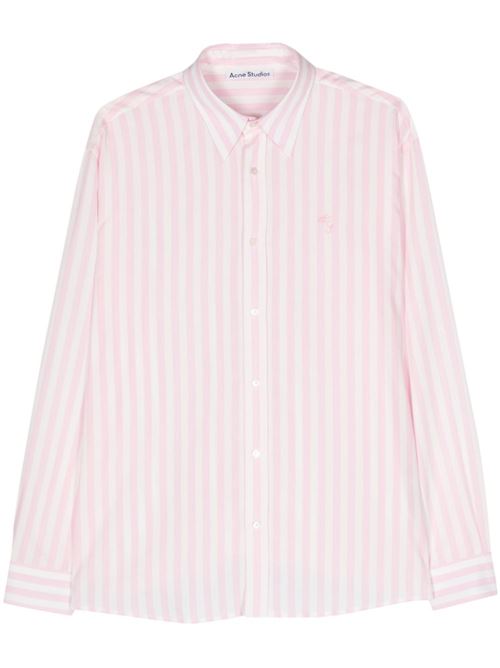 Striped textured shirt ACNE STUDIOS | BB0584SHIR000776ANG